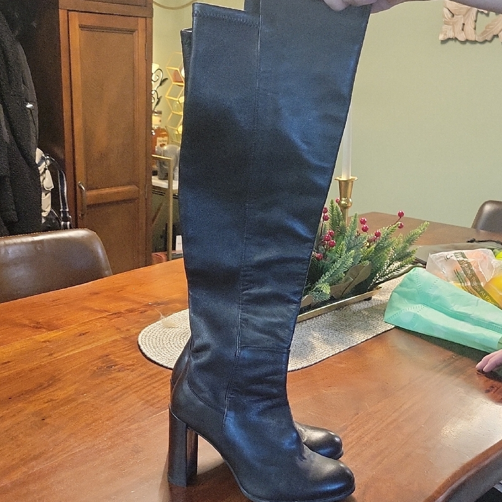 Stuart Weitzman Black Heeled Boots